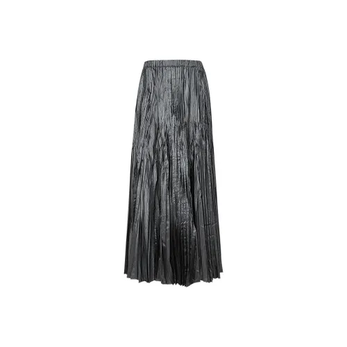 Hopeshow Повседневный Длинный Юбка Женские Премиум Серый