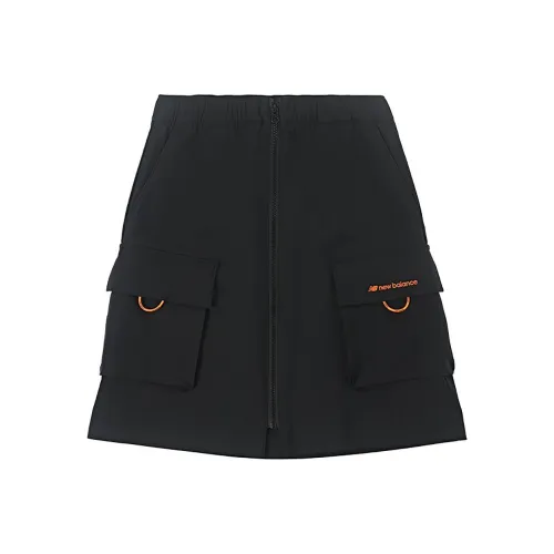 New Balance совместный бренд Карго Короткие Юбки Женские Черные
