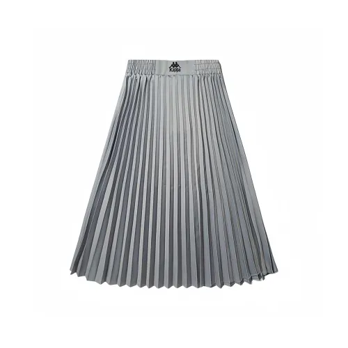 KAPPA Повседневный Длинный Юбка Женская Серебряная Серый