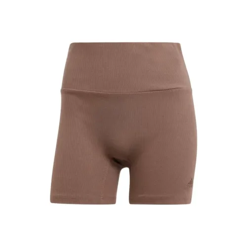 Adidas LOUNGE RIBBED HIGH Талию Велосипед Шорты Велосипедные Шорты Женские Слой