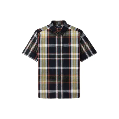 FRED PERRY Морской синий NYX Мужские рубашки