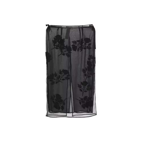 Blumarine Черная Женская Повседневная Длинная Юбка