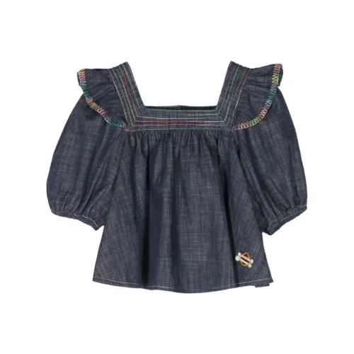 Zimmermann Синие Детские джинсовые рубашки