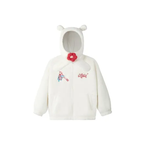 Antakids Бархат Feel Пальто Айвори Белый Детский