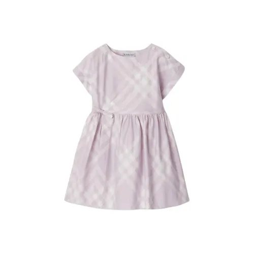 Burberry Малыш Платье Светло-фиолетовый Infant и Toddler