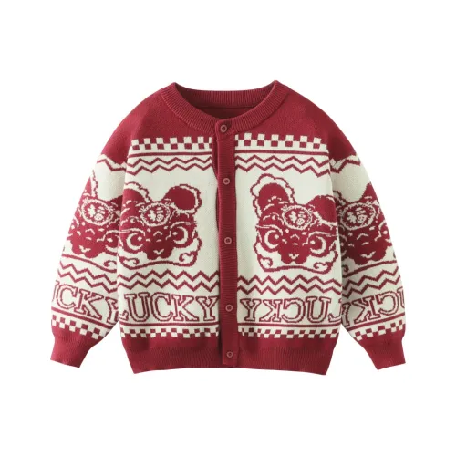 CICIIBEAR Свитер Темно-красный для детей 3-7 лет