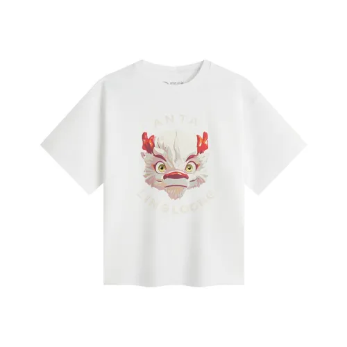Antakids Spirit Dragon Короткий рукав T-рубашка Белая снежинка Подростки