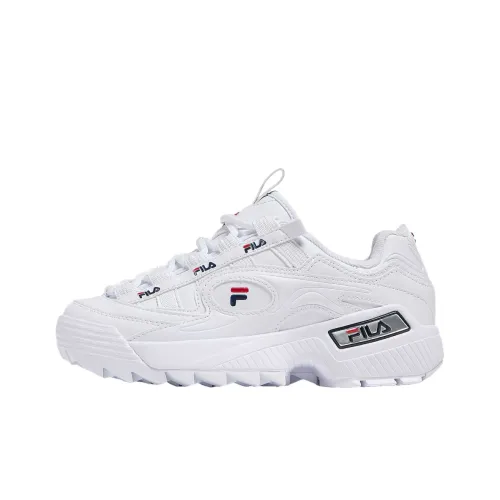 FILA D Formation Low Топ Толстая подошва Кроссовки Женские Белые