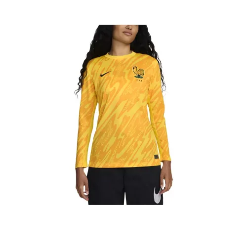 nike Dri Fit Football Replica Футбол Джерси Женская Путешествие Желтый