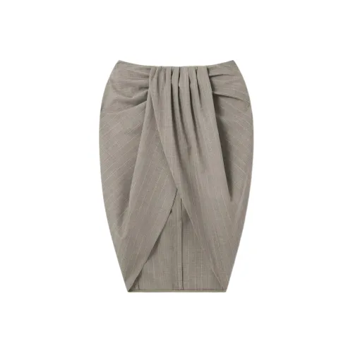 Stella McCartney SS25 Повседневный Длинный Юбка Женские Серый