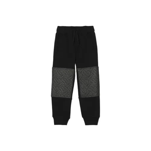 Burberry Черные Kids Спортивные брюки