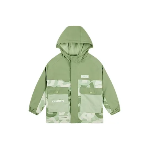 QIAODAN Ветровка Шалфейный Цвет Full Принт Подростки