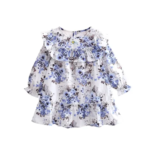 SNOOPY Детское платье синего цвета