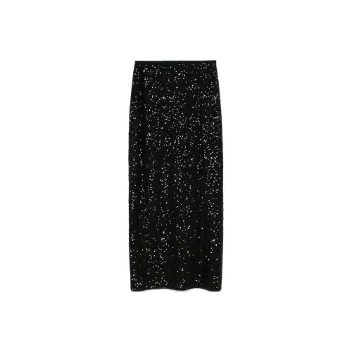 Diane von Furstenberg Повседневный Длинный Юбка Женские Черный