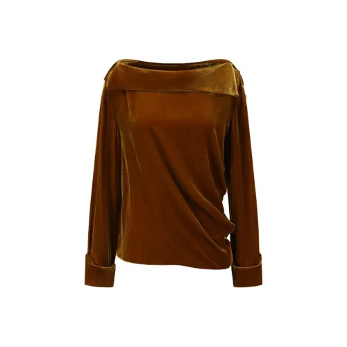 DEEPMOSS Золотисто-коричневые Женские Рубашки