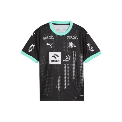 PUMA T-Shirt Белый Черный Зеленый Детский