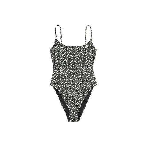 TORY BURCH FW24 One-piece Swimsuit Women's Black White