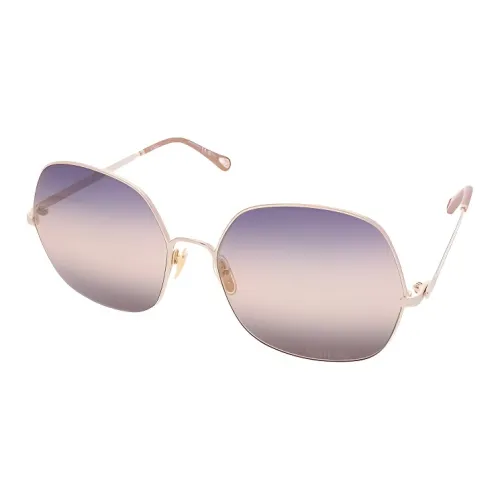 Chloe Металл Нерегулярная форма Солнцезащитные очки Женские Золото