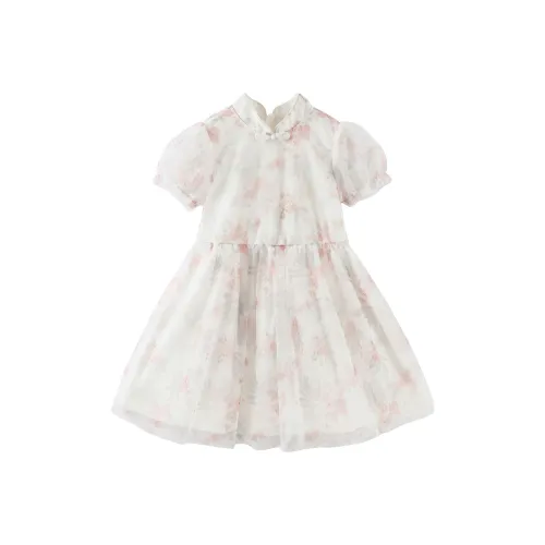 DAVE&BELLA From the Eastern Series Litmus Розовый Детские Платья