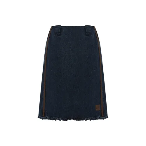 d'zzit Повседневные короткие юбки Женские Темно-синий