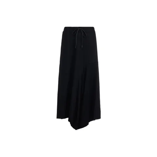 Yohji Yamamoto Черные Женские Повседневные Длинные Юбки
