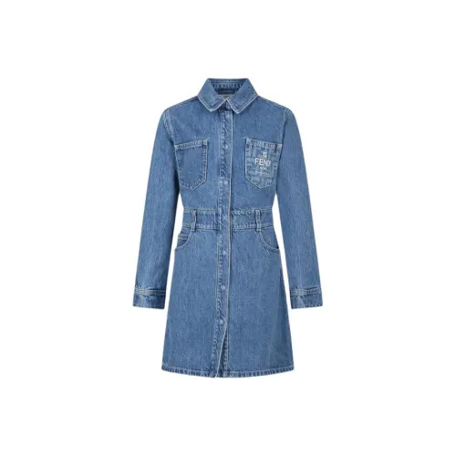 FENDI Blue Kids Платья