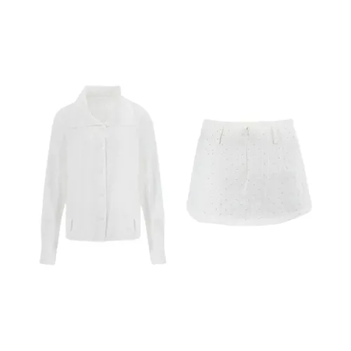 TUSHIFEI Комплект с юбкой Женская Белая