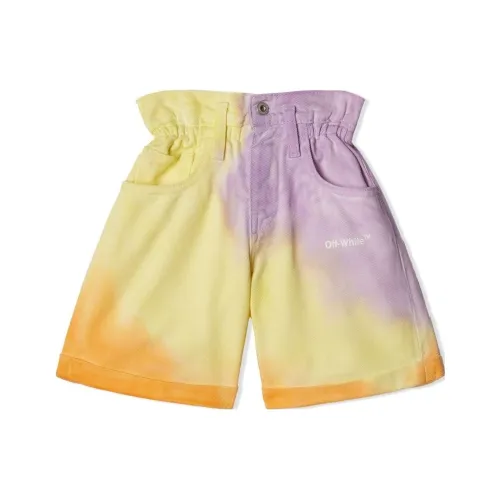 Off Белый Шорты Детский Многоцветный