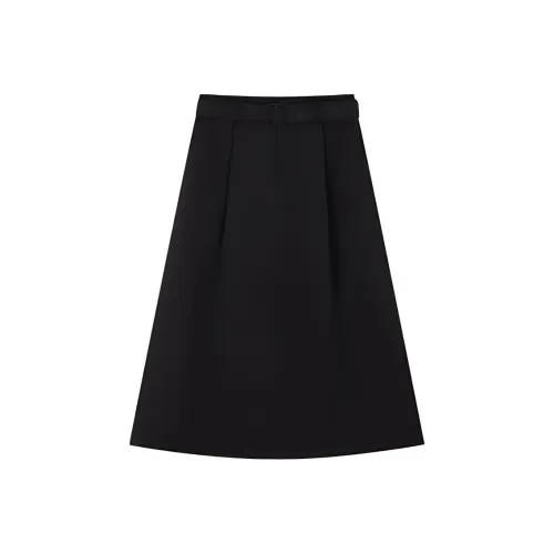 Mo Han Yi Mei Повседневный Длинный Юбка Женские Черный