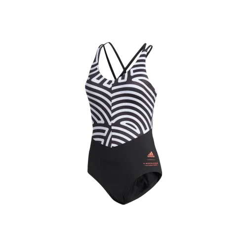 Adidas One Piece Купальник Женский Черный Белый