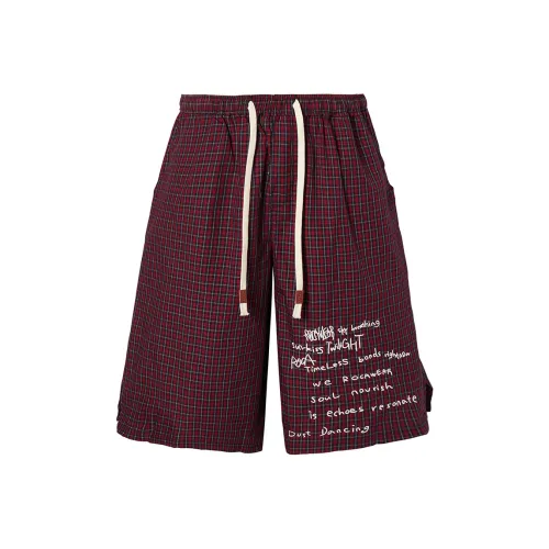 ROCAWEAR Винтажные красные клетчатые унисекс повседневные шорты