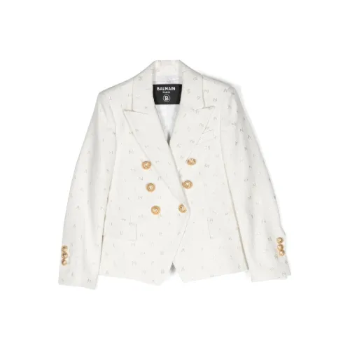BALMAIN Маленький Бизнес Костюм Айвори Белый Детский