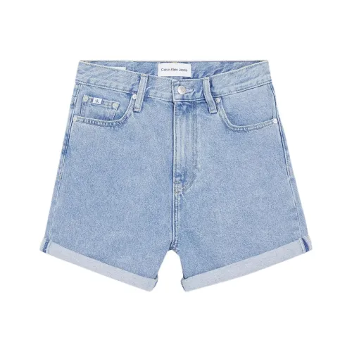 Calvin Klein Джинсовые шорты Европейская версия Женские Светло-синие
