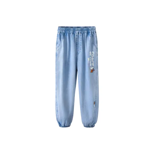 SNOOPY Джинсы Детские Джинсовые Светло-Синие