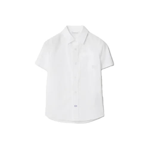 Burberry Детская одежда Рубашка FW23 Эластичный хлопок Белая Детская