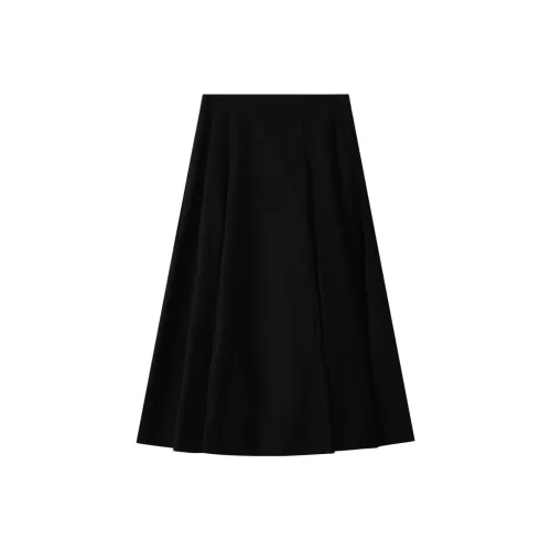 THE SEA LIFE Повседневный длинный юбка женский черный маг