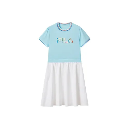 FILA KIDS Детское платье синего и белого цвета для подростков