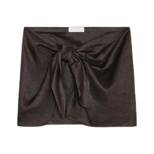 ZARA ZW Series Повседневные короткие юбки Женские Коричневый