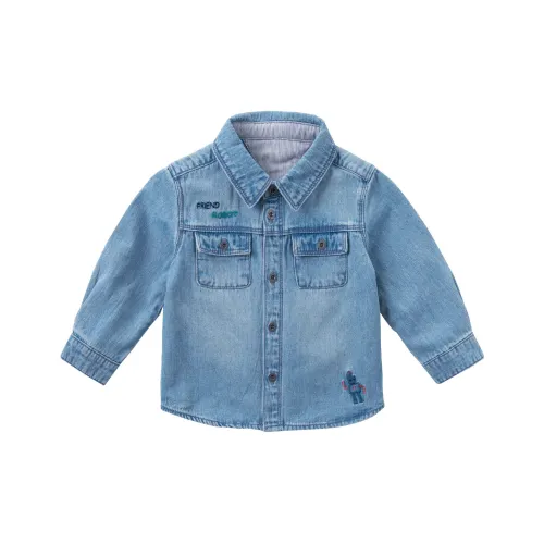 DAVE BELLA Детская рубашка из денима синий