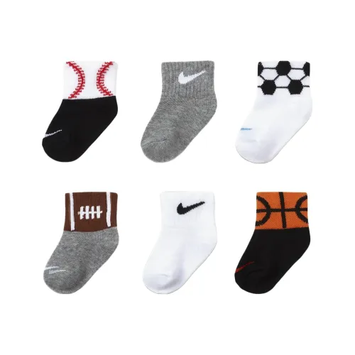 Носки Nike 6 пар для малышей и детей младшего возраста