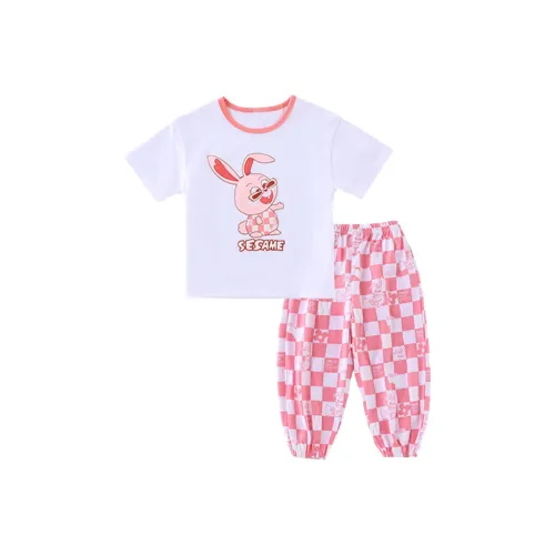 Dis Rabbit Повседневная Спортивная Одежда Летняя Розовая Детская