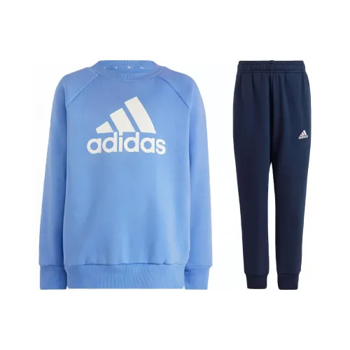 Adidas Letter Утолщенный и с флисовой подкладкой Повседневная Спортивная Одежда Осенний и Зимний Детский