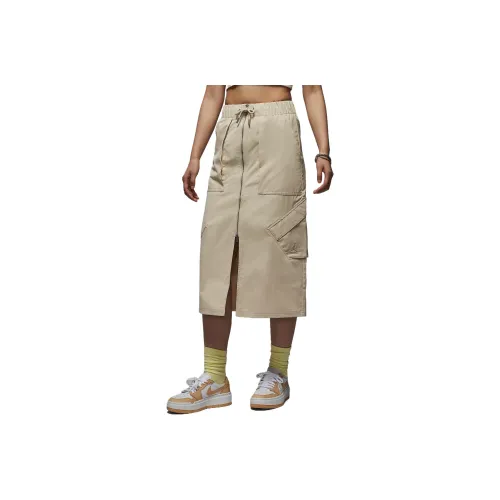 Jordan Chicago Повседневный Длинный Юбка Женские Ротангово-желтый