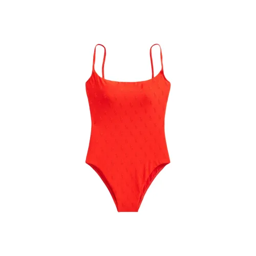 Polo Ralph Lauren Ван-Пис Купальник Женский Красный