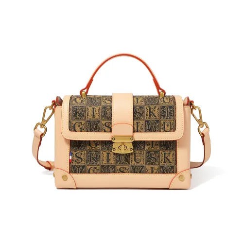 GUSKI Сумка через плечо из натуральной коровьей кожи женская многоцветная