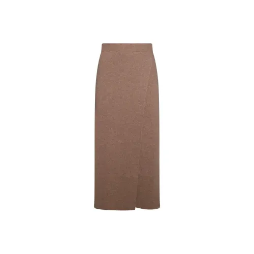MaxMara Бежевые Женские Повседневные Длинные Юбки