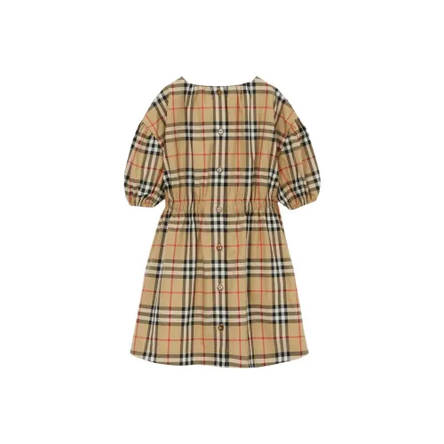Платье Burberry Архивный Бежевый для Малышей и Детей