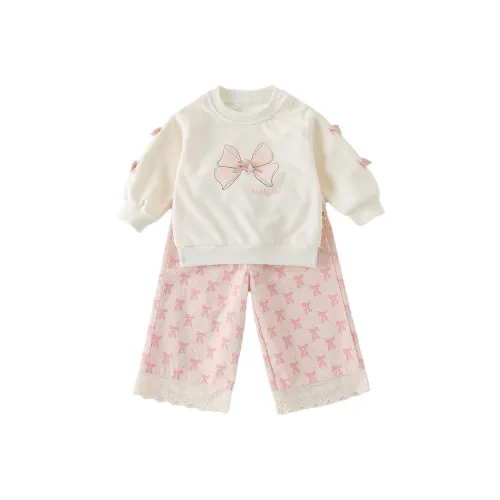 XiaoJinBu Повседневная спортивная одежда Розовый Infant и Toddler