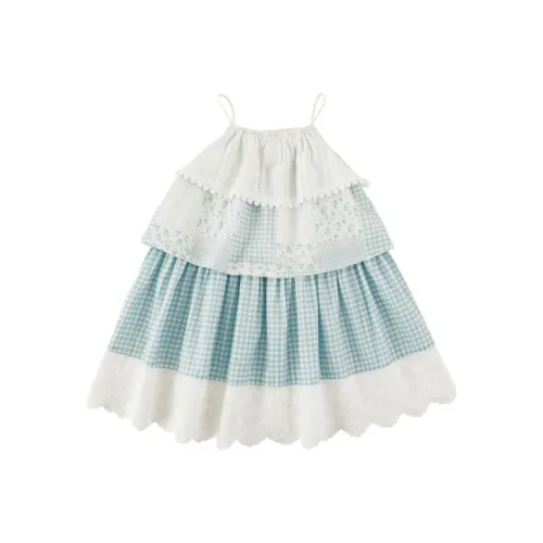 YOEHYAUL Детское платье для дошкольников Тортик Платье Синий