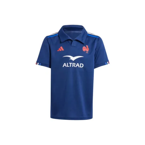 Adidas Регби T-Рубашка FW24 Темно-Синий Подростки